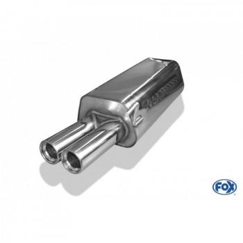 Silenciador Final Audi 80 Typ B4 Limousine y Avant Ø63,5mm - Doble Salida 76mm Tipo 13