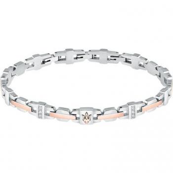 Pulsera Varis de acero plateada con detalles en cristales - Edición Especial