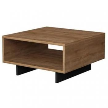 Mesa de centro Menzzo con 1 estante, dimensiones L60 cm, color marrón