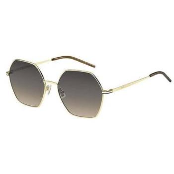 Hugo Boss Hexagonal Gold Metal Sunglasses 1589/S J5G/PR Unisex 57MM