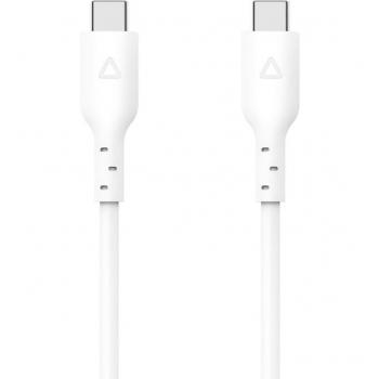Cable USB-C a USB-C de 1,5 metros en color blanco de alta calidad