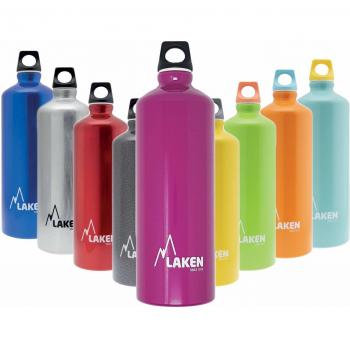 Laken Futura Botella de Agua, Cantimplora de Aluminio Boca Estrecha 0,75L Violeta