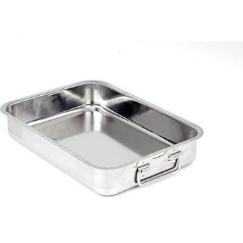 Bandeja Para Asar Rectangular de Acero Inoxidable 30 x 21 cm Gnalì