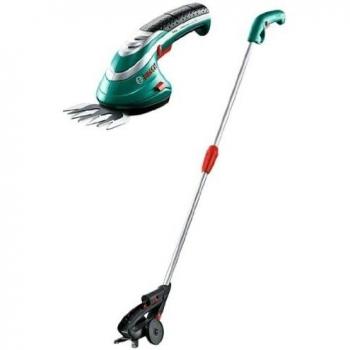 Bosch Home and Garden 0600833105 Bosch Tijera Jardín ISIO cortacésped + bastón, 3.6 W, 3.6 V