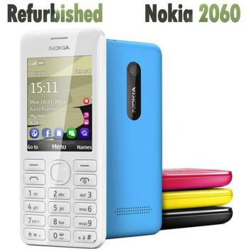 Celular Nokia 2060 Dual SIM Original Renovado con 1 Batería y 1 Cargador Blanco