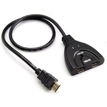 G & BL sw2in 1OUT Conmutador Manual 2 en HDMI a a 1 out HDMI a Negro