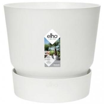 Vaso Redondo Greenville Elho Blanco 20cm - Pack de 5
