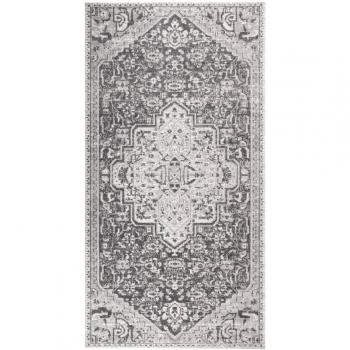 Alfombra de tejido plano al aire libre gris claro 80x150 cm