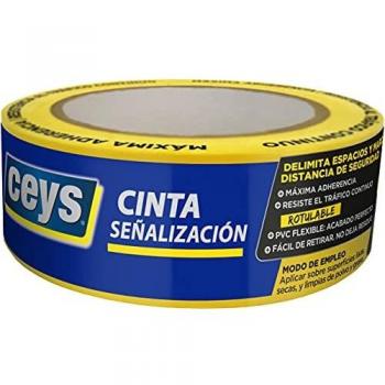 Ceys - Cinta de señalización - máxima adherencia - fácil de retirar