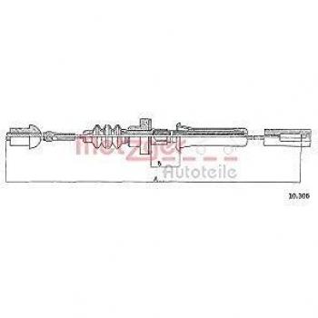 Cable de embrague METZGER 10.306 para Audi 50, VW Derby y Polo II