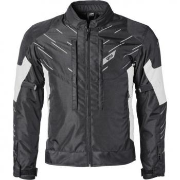 GMS Chaqueta de Moto Kasai WP Impermeable Textil Negro-Blanco 3XL