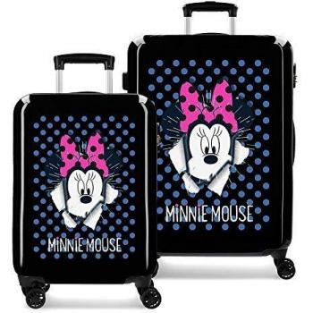 Disney Minnie Sunny Day Juego de maletas Azul 55/68 cms Rígida ABS Cierre combinación 104L 4 Ruedas dobles Equipaje de Mano