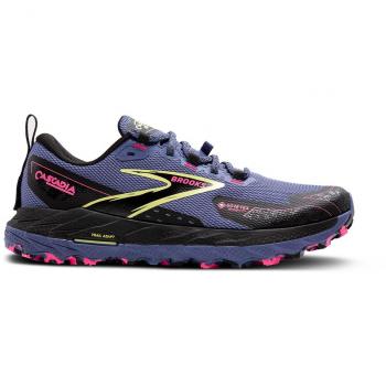 Zapatillas de Trail para Mujer Brooks Cascadia 18 GORE-TEX Gris Azulado, Violeta Negro, Azul, Talla 36.5 EU