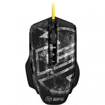 Sharkoon SHARK ZONE M50 USB Laser 8200DPI Negro, Amarillo Ambidextro - Ratón