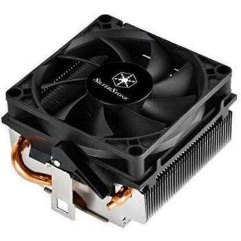 SilverStone SST-KR01 - Disipador Kryton para CPU, perfil bajo, PWM de 80mm con rodamientos duales delgados, 54mm de alto, Zócalo AMD AM2/AM3/AM4/FM1/FM2