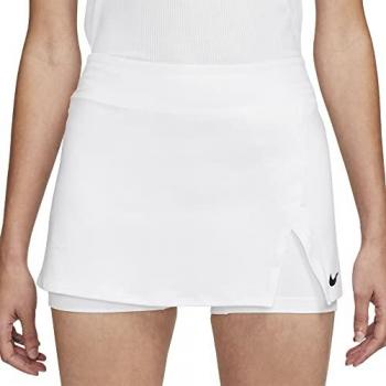 Nike Court Victory Dri-Fit Falda de Tenis para Mujeres, Color Blanco, Talla XL