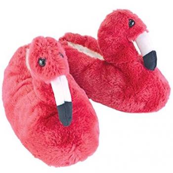 Funky Flamingo Soft Soled Slippers for Women - Pink
