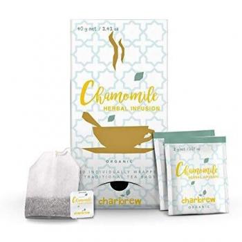Te de Manzanilla Orgánico Charbrew - 120 Bolsitas de Té Envueltas Individualmente