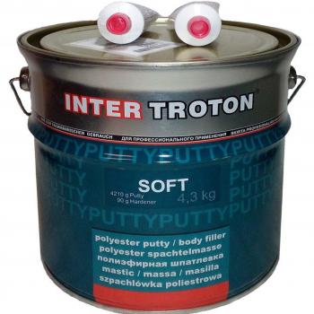 Inter troton Soft poliéster softspac Htel Masilla Espátula Multi Fein Espátula 4.3 kg, incluye Endurecedor