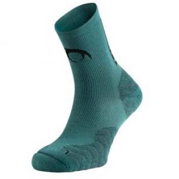 Calcetines Largos Transpirables y Antiolor Lurbel Aitana Four para Trail Running y Senderismo - Ajuste Cómodo, Durabilidad Alta (M 39-41, Verde Botella)
