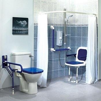 Cortina de ducha blanco 1800 mm longitud x 2400 mm Drop