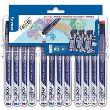 Set de 12 fineliner borrables por fricción Pilot Frixion 0,45 mm colores surtidos