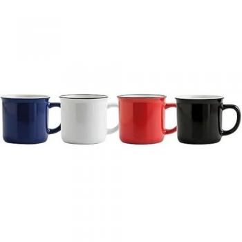 Taza Quid Frappe Cerámica Multicolor (330 ml) - 12 Unidades