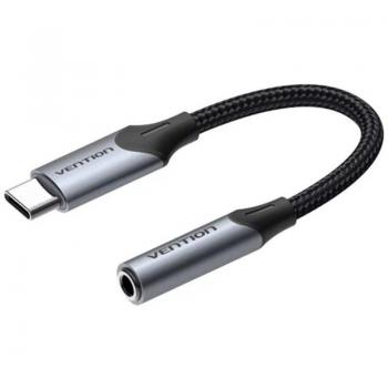 Conversor USB Tipo-C Vention BGJHA/ USB Tipo-C Macho - Jack 3.5 Hembra/ 10cm