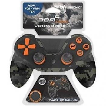 Subsonic - Mando Wireless Pro5, Camo Wireless Controller Compatible, Color Naranja