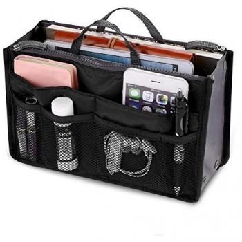 Hrph Mini Bolsa organizadora de Maquillaje de Nailon para Mujeres