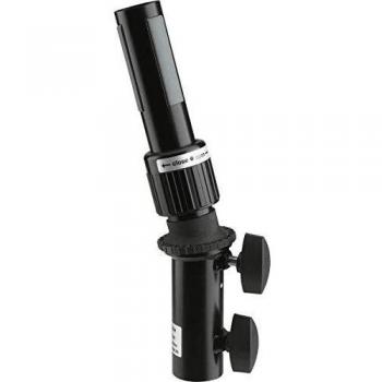 K&M 19674 Adjustable Speaker Tilt Connector with Ring Lock System, Black