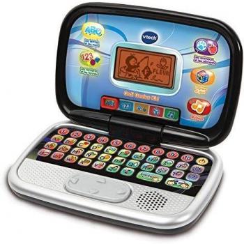 Computadora Interactiva Infantil VTech Genius Kid - 20 Actividades Educativas, Pantalla Retroiluminada, Negro