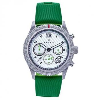 Nautis Meridian Green Chronograph Strap Watch with Date - One Size