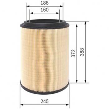 Filtro de aire BOSCH F 026 400 411 - Alta eficiencia y compatibilidad con vehículos HGV