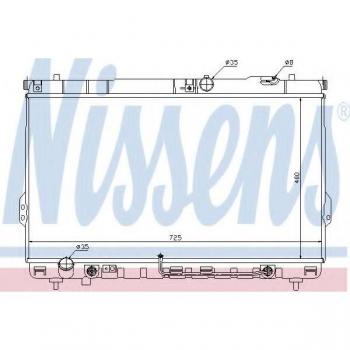 Radiador de refrigeración del motor NISSENS 67036 de alto rendimiento