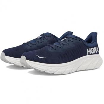 HOKA Arahi 7 Men's Road Running Shoes in Outer Space/White, Size 40