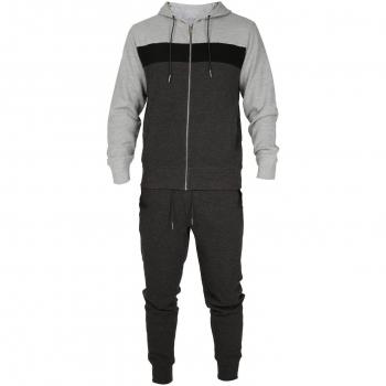 Men Denim State Pique Tracksuit Charcoal S