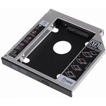 SATA III SSD/HDD Caja de instalación en Optical bahìa CD/DVD/BLU-Ray de 12.7 mm de Altura