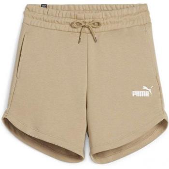 Pantalón Corto Deportivo Puma Essentials 5 High Waist Mujer Beige