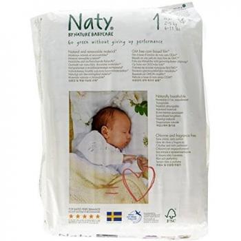 Naty AB - Pañal Nº 1 Naty 2-5 kg, 26 ud.