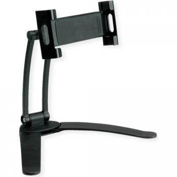 Soporte Universal 2 en 1 para Tablet y Smartphone, Aluminio, Tipo Sobremesa/Pared, Ajustable de 14.0 cm a 32.3 cm (5.5 a 12.7) -
