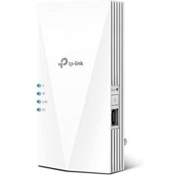 TP-Link RE700X - Repetidor WiFi 6, AX3000 Amplificador WiFi,1 Puerto Ethernet Gigabit, MU-MIMO, One Mesh