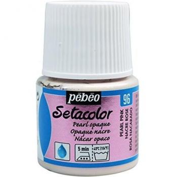 Pintura Textil Setacolor Opaque Nacarada Rosa 45ml - Pébéo