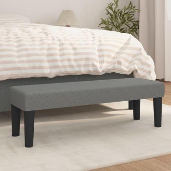 Banco de tela gris oscuro 100x30x30 cm