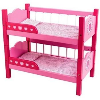 Dolls World 8612 - Literas para muñecas de hasta 46 cm, Color Rosa