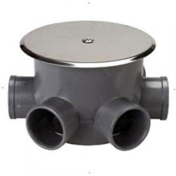 Crearplast c-140 - Bote sifonico pvc 110mm con tapa diámetro 40x50