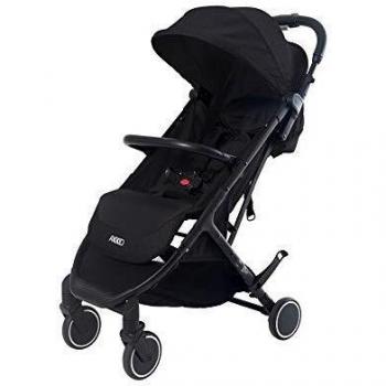 AXKID Carrito de Bebé, Silla de Paseo Ligera, Silla de Paseo 25 Kg, Silla de Paseo de Color Negro, Silla de Paseo hasta Grupo 2, Carrito de Bebé Máximo 7 Años