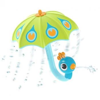 Paraguas de baño Yookidoo Lluvia en la Bañera Pavo Real Verde