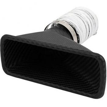 sourcing map Tubo Rectangular de Aire de Admisión para Coche de Carreras 155mmx 52