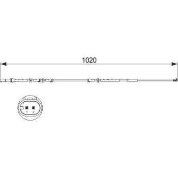 Sensor de desgaste de pastillas de freno BOSCH 1 987 473 510